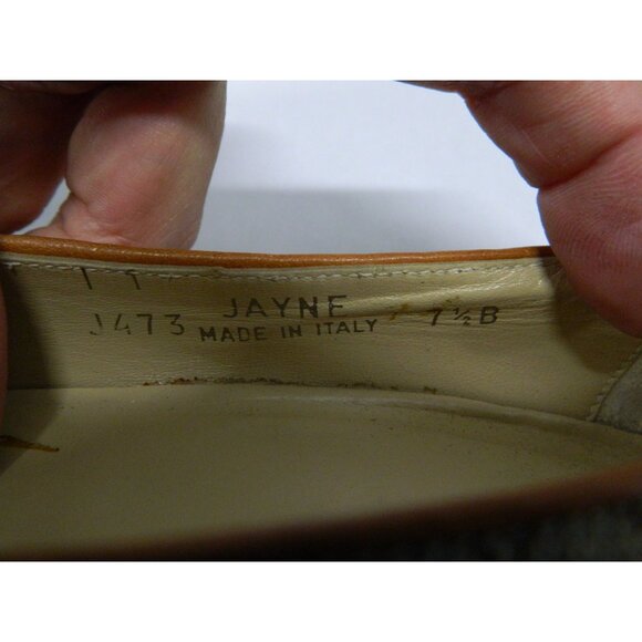 Coach Jayne 7.5 B Signature Canvas & Leather Heels In Tan/Brown Y2k Pumps  Shoes - Picture 13 of 15